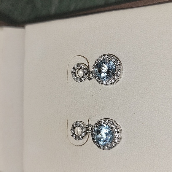 NWT Kate Landry Sterling Silver Gemstone Earrings - Picture 2 of 6